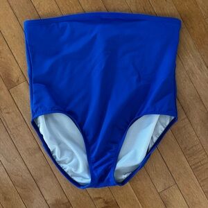 LANDS’ END Size 18W High Waisted Bright Blue Bikini Bottoms